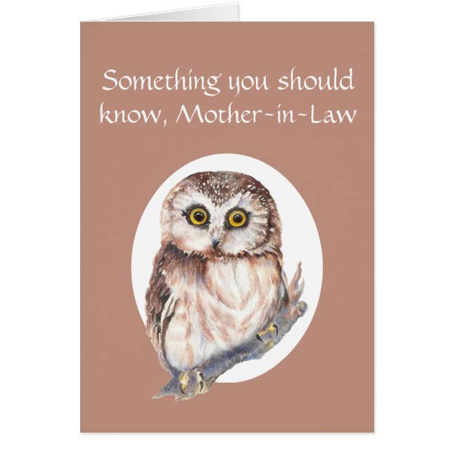 義母の日ふくろうに感謝 (正面)