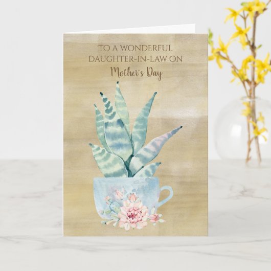 義母の日 カード (黄色い花)