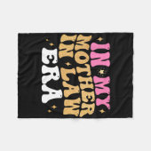 義母の時代の結婚式　息子と娘婿から フリースブランケット (正面(横))