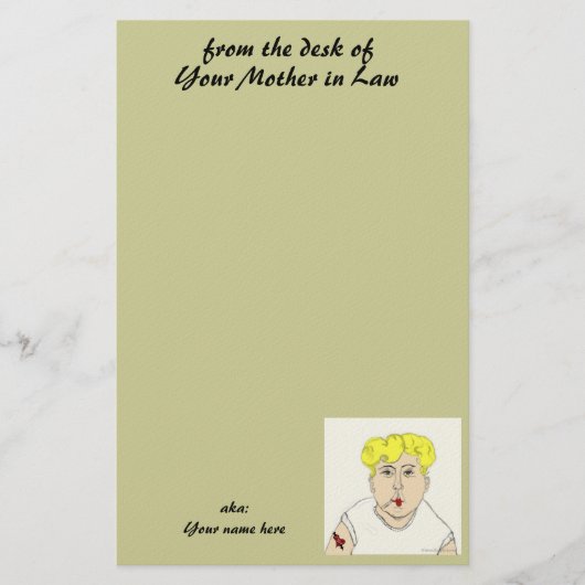 義母の机から 便箋 (正面)