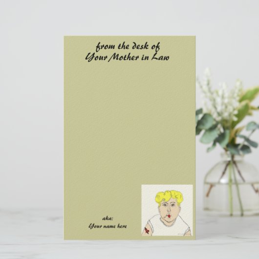 義母の机から 便箋 (スタンド正面)