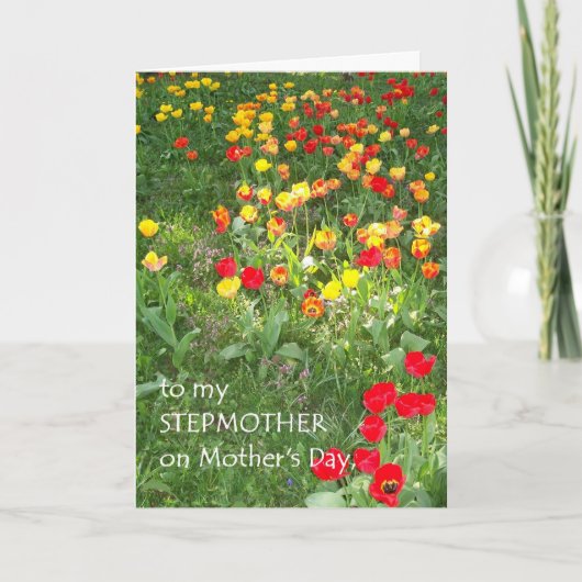 義母の母の日のカード – 'チューリップ' カード (正面)
