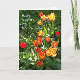 義母の母の日カード – 'チューリップ' カード