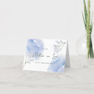 義母の結婚式の日サンキューカード サンキューカード