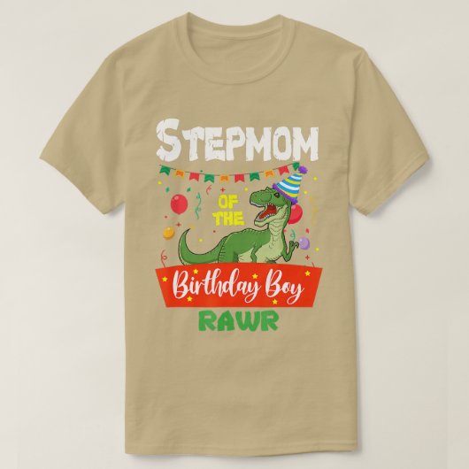 義母の誕生日少年の恐竜ラプターおもしろい Tシャツ (デザイン正面)