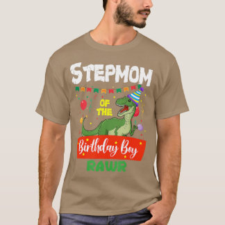 義母の誕生日少年の恐竜ラプターおもしろい Tシャツ