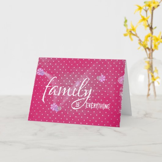 義母の誕生日水玉模様 カード (黄色い花)