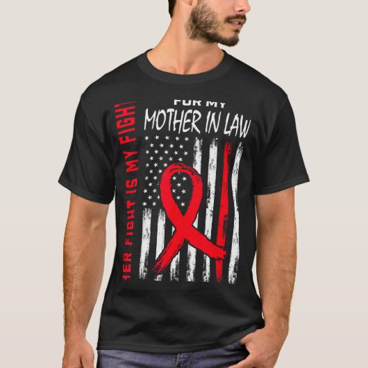 義母の闘病を私も闘う ハートディジーズ Tシャツ (正面)