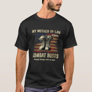 義母は長靴の息子を履誇りを持ったく Tシャツ