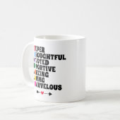 義母ギフトステップ母ステップ母 コーヒーマグカップ (正面左)