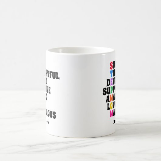 義母ギフトステップ母ステップ母 コーヒーマグカップ (中央)