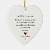 義母ギフト |法パーソナライズされた律上の母 セラミックオーナメント (右)