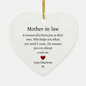 義母ギフト |法パーソナライズされた律上の母 セラミックオーナメント (正面)