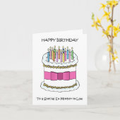 義母ハッピーバースデー カード (黄色い花)