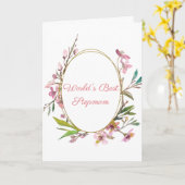 義母世界最大級の義母の日 カード (黄色い花)