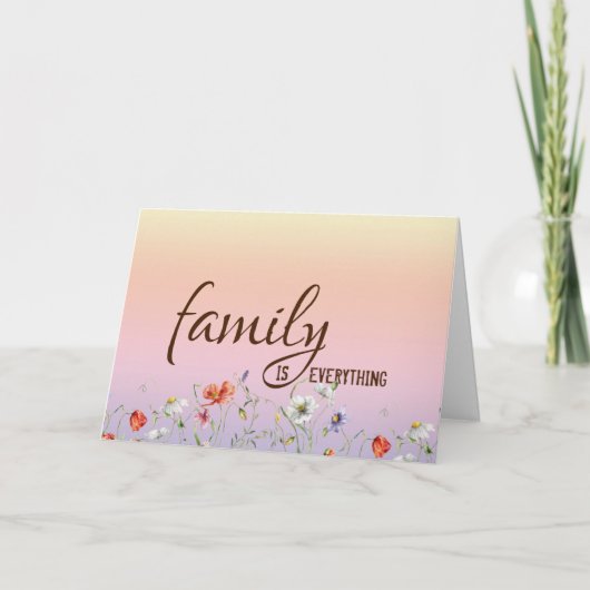 義母誕生日フローラ縁ど カード (正面)