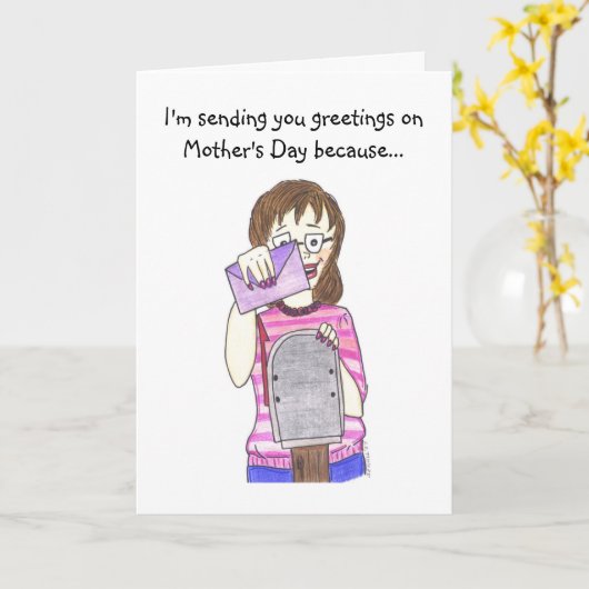 義母 カード (黄色い花)