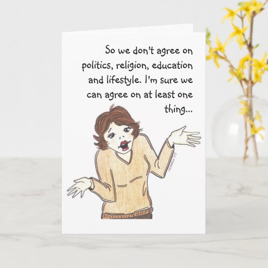 義母 カード (黄色い花)