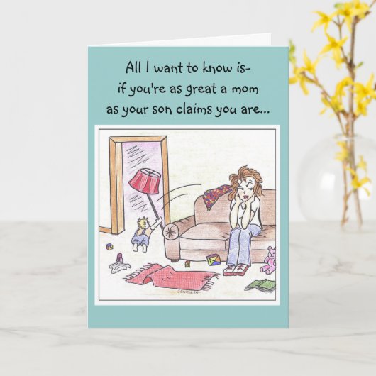 義母 カード (黄色い花)