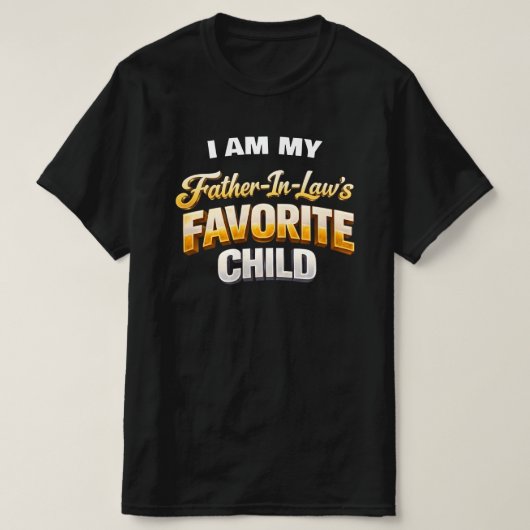 義父が溺愛する子供 サルカスティック Tシャツ (デザイン正面)