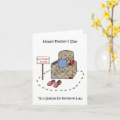 義父に先立つ父の日 カード (黄色い花)