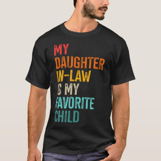 義父のための娘婿/義理の娘のお気に入りの子供F Tシャツ