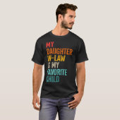 義父のための娘婿/義理の娘のお気に入りの子供F Tシャツ (正面フル)