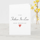 義父のカードの結婚式結婚の日 カード (黄色い花)