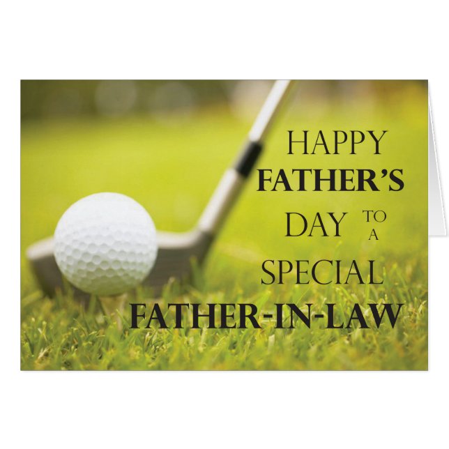 義父の日のゴルフボールin草 (正面横)