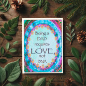 義父の日DNA引用文カー感動的ド カード
