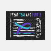 義父の自殺認識度防止アメリカ フリースブランケット (正面(横))