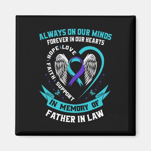 義父の記憶の中で自殺認識度 マグネット (正面)