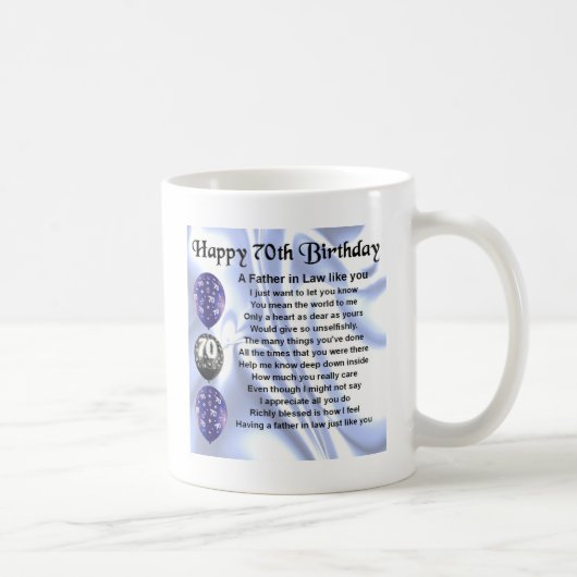 義父の詩-第70誕生日 コーヒーマグカップ (右)