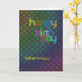 義父の誕生日界 カード (黄色い花)