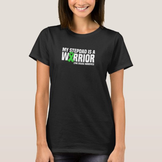 義父は戦士ライム病認識度 Tシャツ (正面)