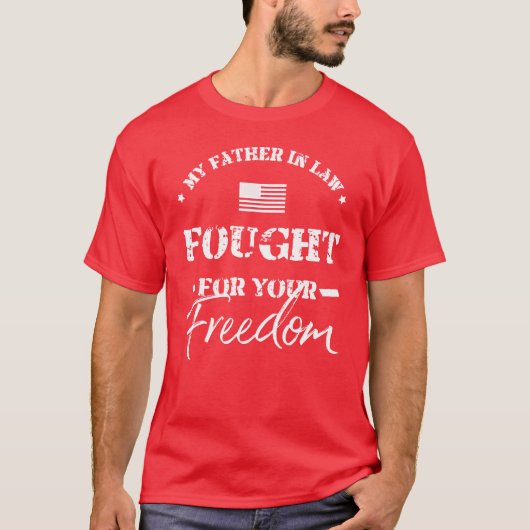 義父は退役軍人ヴィンテージ Tシャツ (正面)