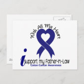 義父を支える結腸がん ポストカード (正面/裏面)