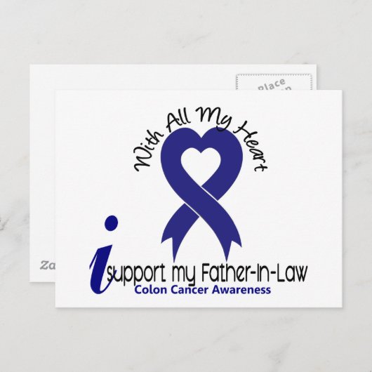 義父を支える結腸がん ポストカード (正面/裏面)