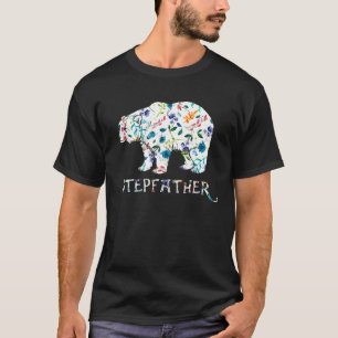 義父クマフローラマッチングファミリーフラワー Tシャツ