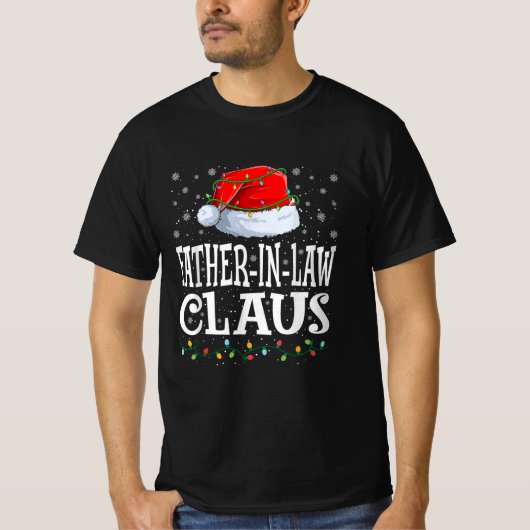 義父クロースクリスマスサンタハット Tシャツ (正面)