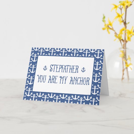 義父 – あなた私のいかり幸福な父の日 カード (黄色い花)