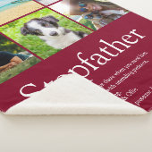 義父Stepdadおもしろいモダン写真コラージュ シェルパブランケット (3/4)