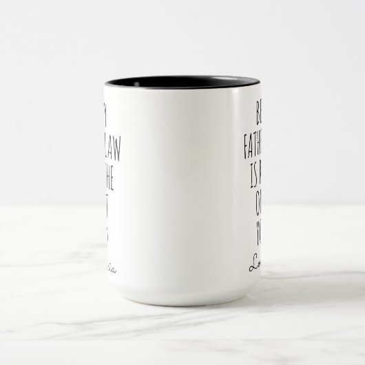 義理おもしろいのお父さんクリスマスは私の父である マグカップ (中央)