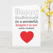 義理おもしろい娘と義理結婚娘 カード (黄色い花)