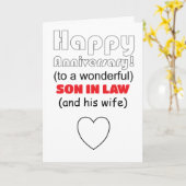 義理おもしろい娘の結婚息子 カード (黄色い花)