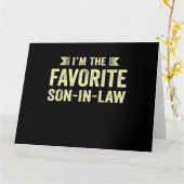 義理お気に入りのの息子おもしろいだ カード (黄色い花)