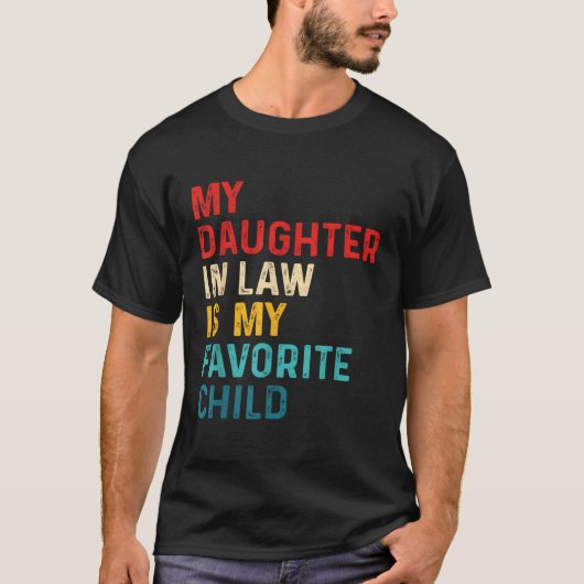 義理お気に入りのの息子のユーモア Tシャツ (正面)