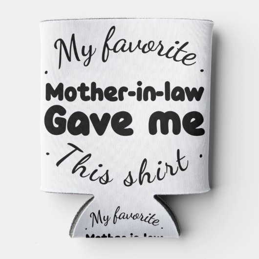 義理お気に入りのの母がこのシ与えャツ 缶クーラー (正面)