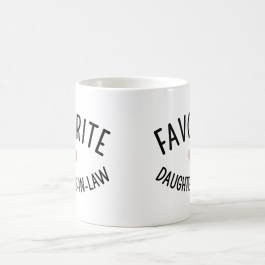 義理お気に入りの娘ファミリー懇親会おもしろい コーヒーマグカップ (中央)