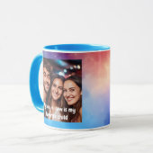 義理お気に入りの息子フォトメッセージモダン002 マグカップ (正面左)